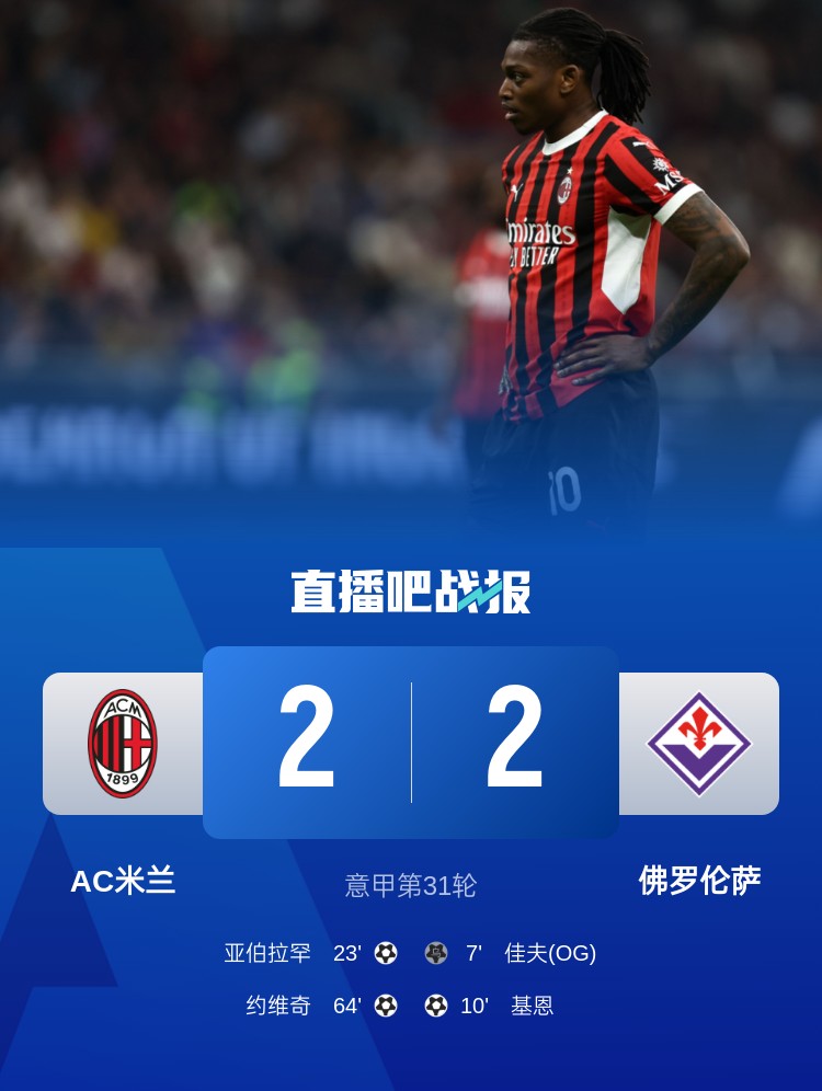 孔塞桑上任后米蘭有13場比賽先丟球落后，最終戰(zhàn)績?yōu)?勝1平6負